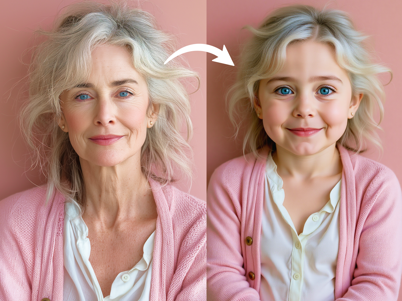 turn your face into a baby