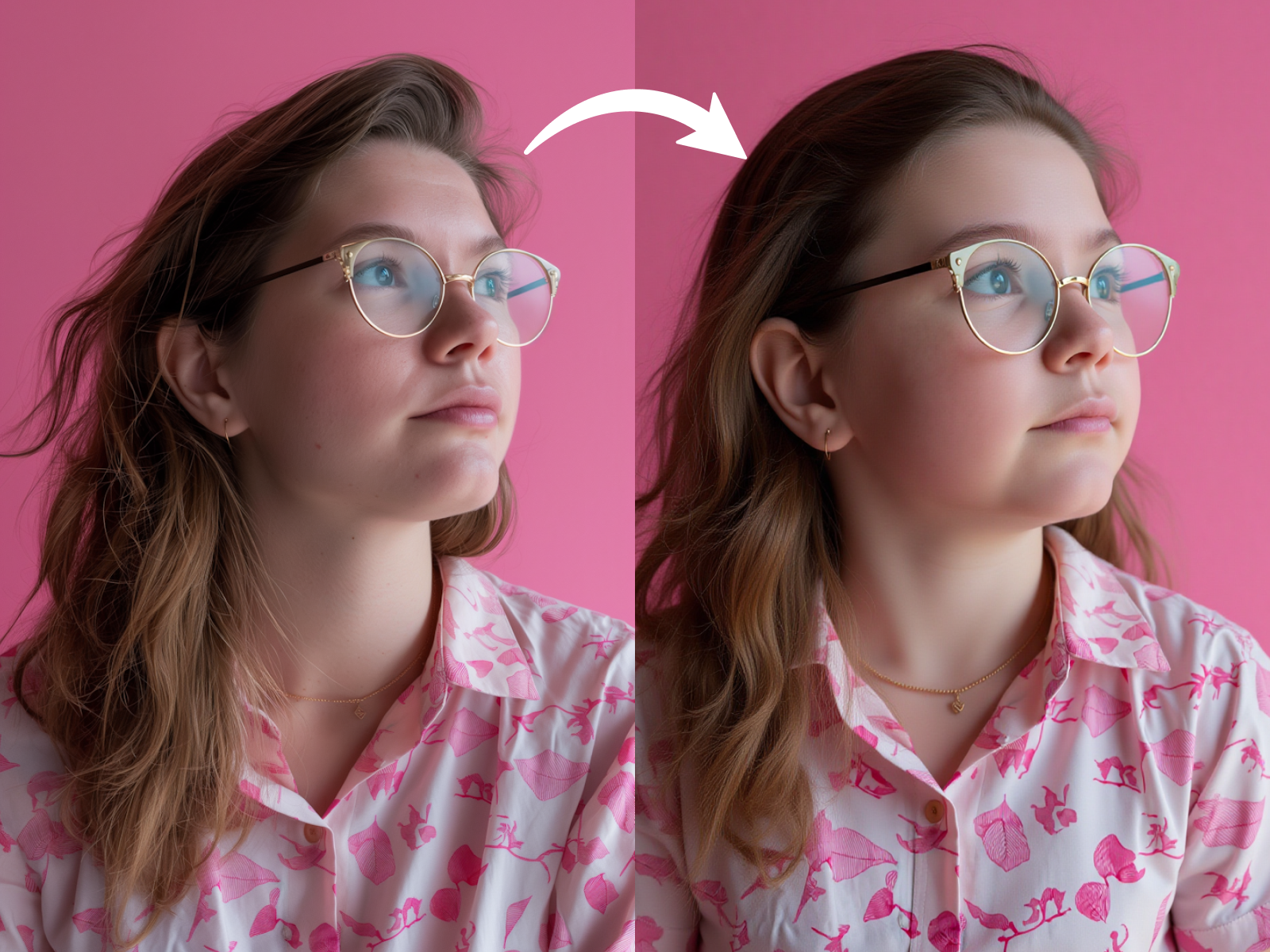 ai turn a woman into a baby girl