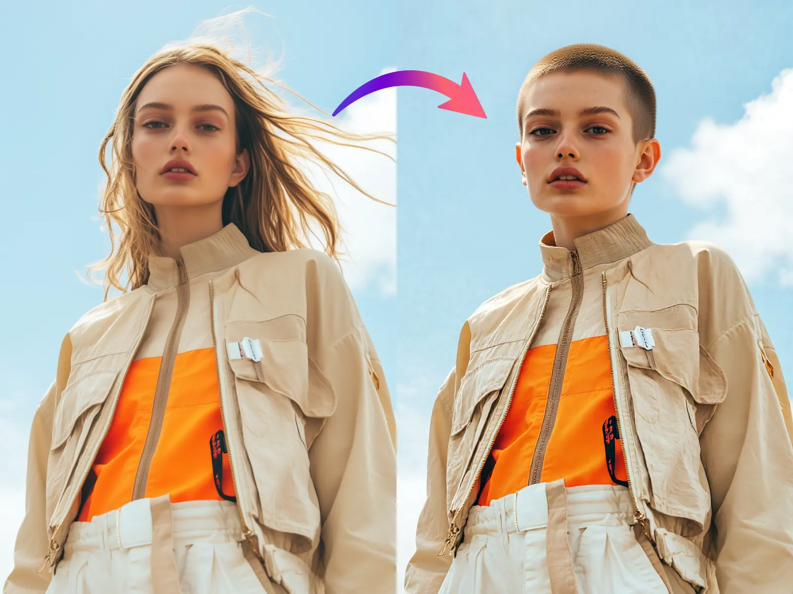 buzz cut filter from photo