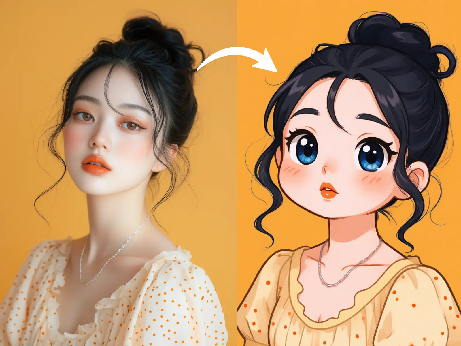 ai created chibi art from picture