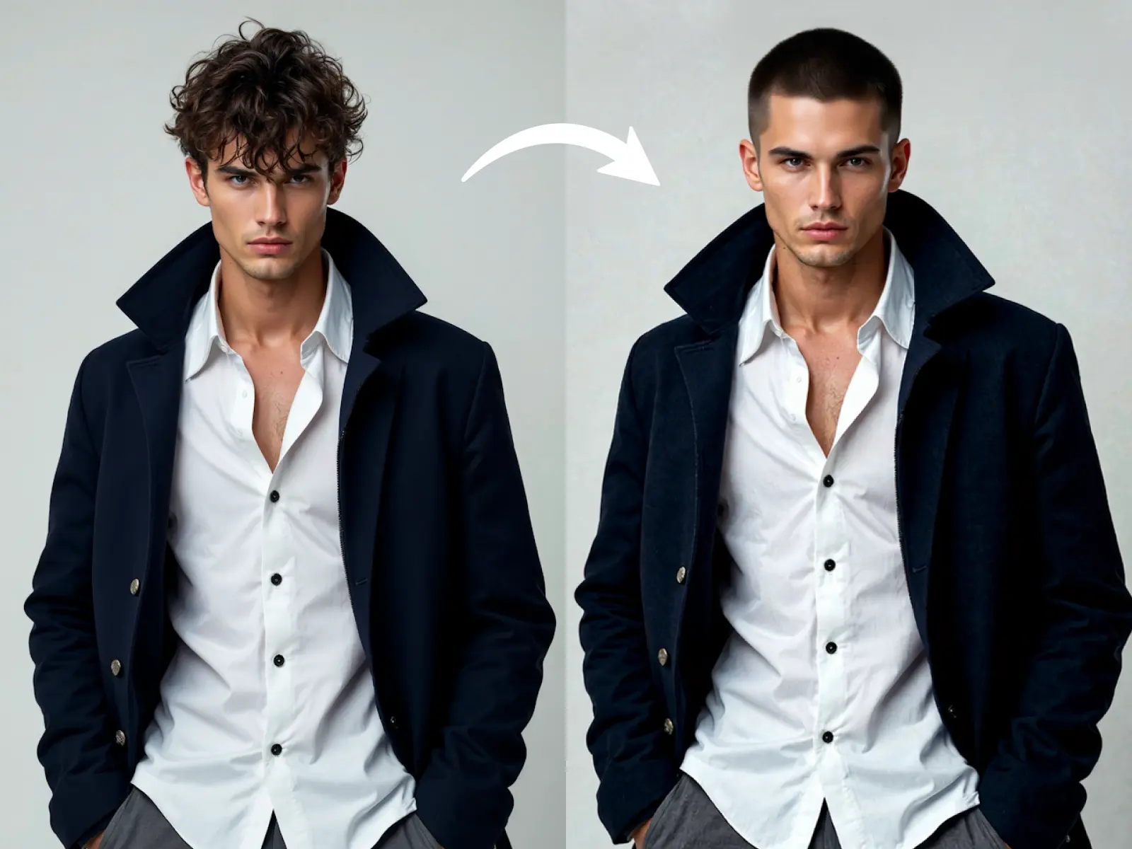 turn you into buzz cut style based on your image