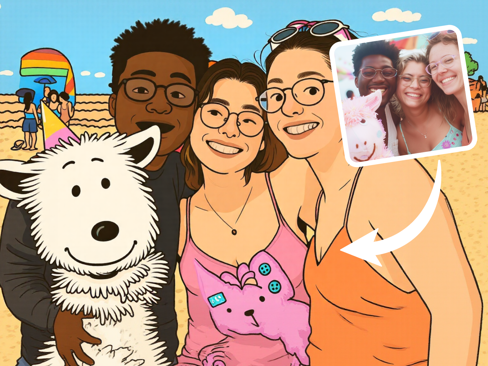ai turn your photo into snoopy style
