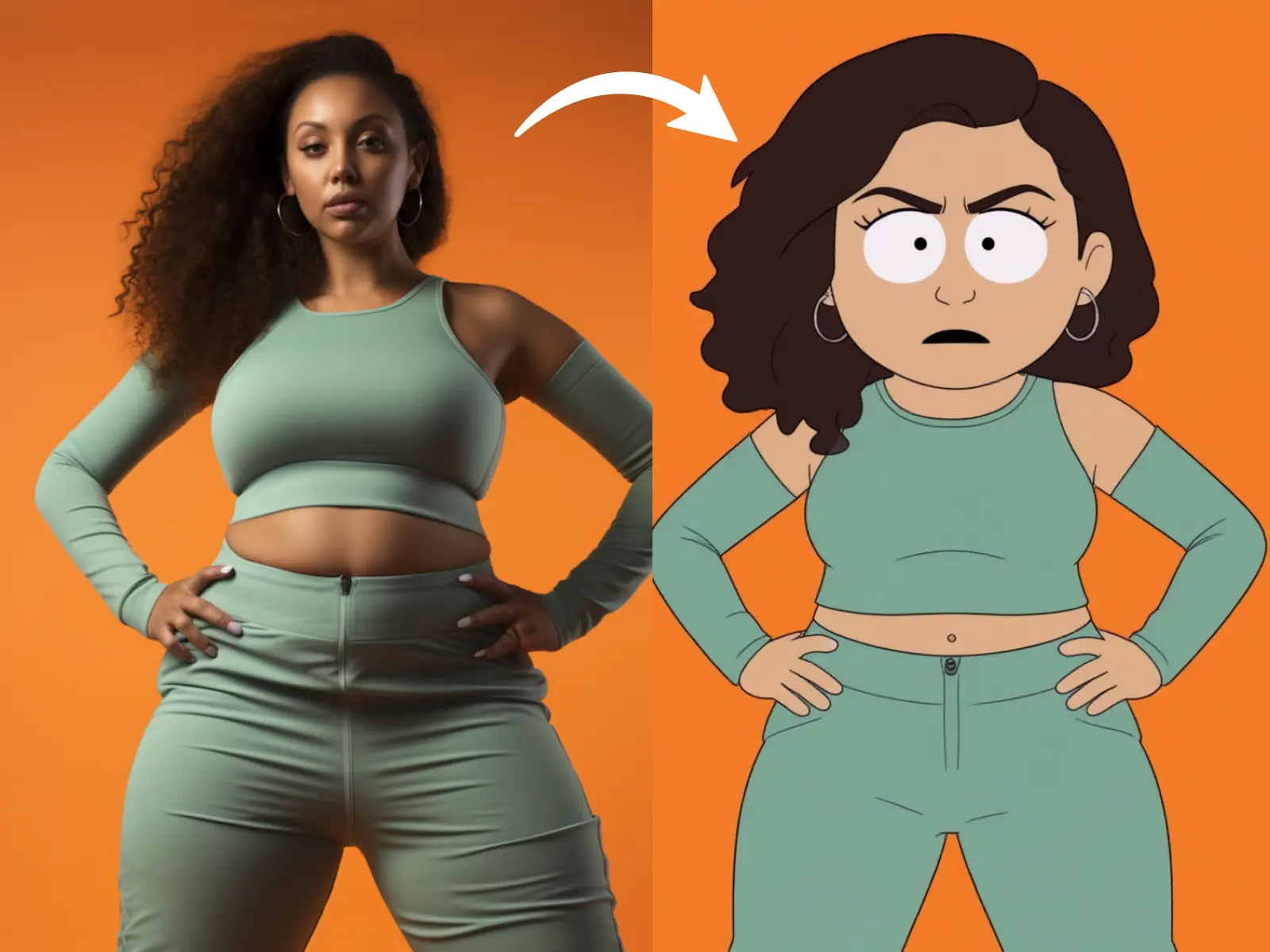 ai generated south park style image