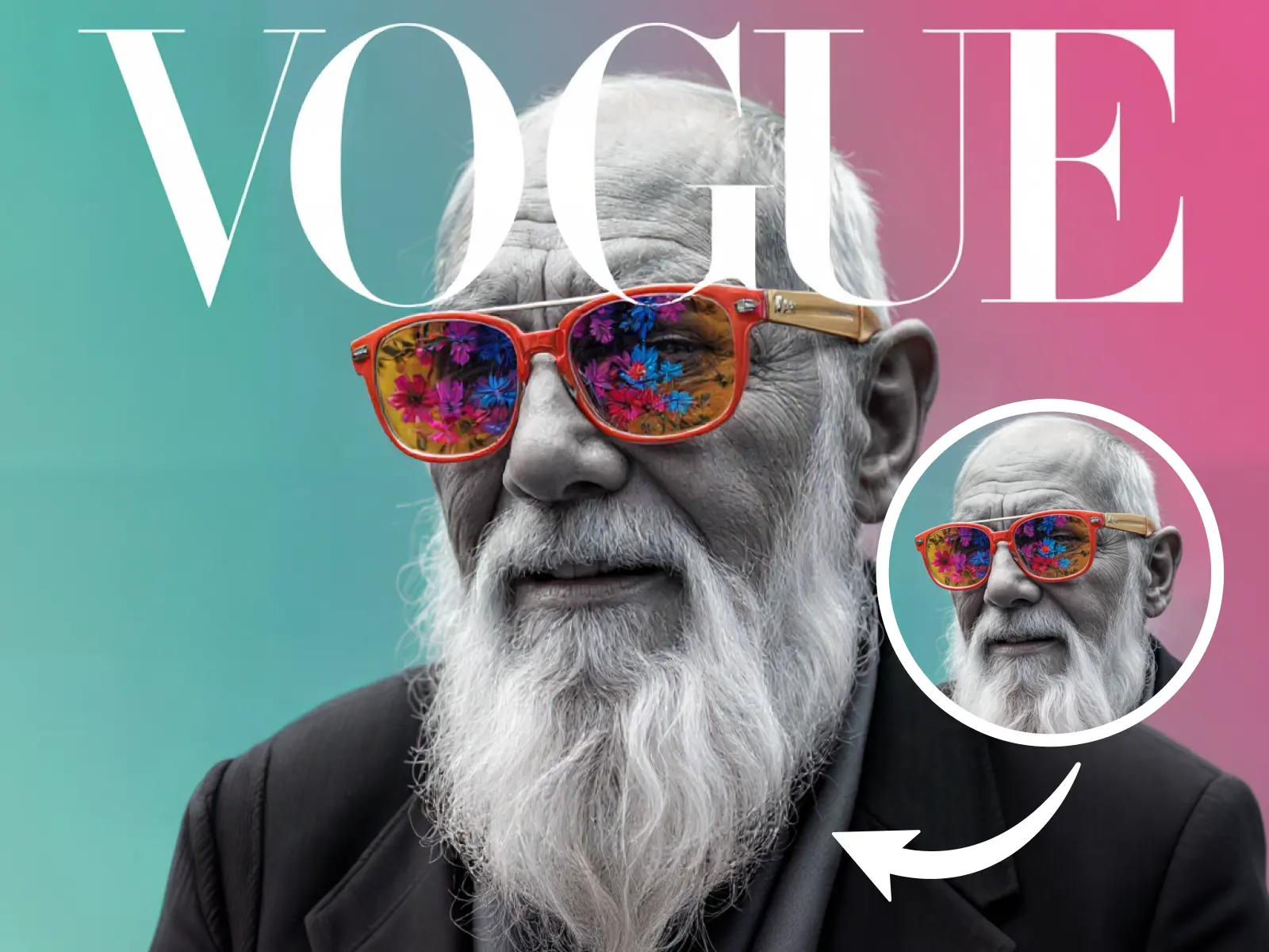 AI generated Vogue magazine cover
