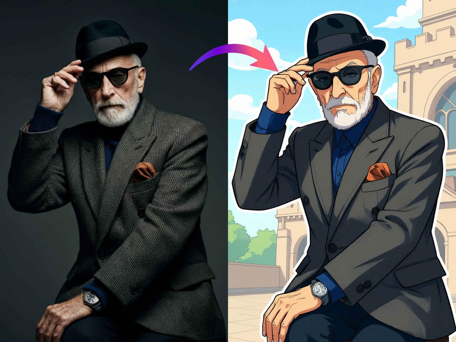 turn your photo into manga style