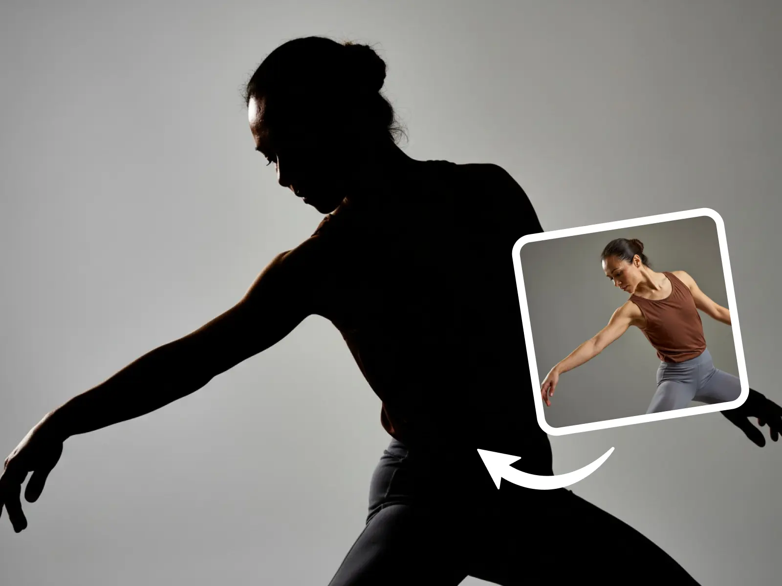 make silhouette image