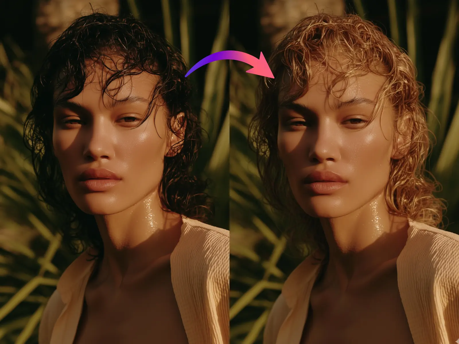 AI Blonde Hair Filter