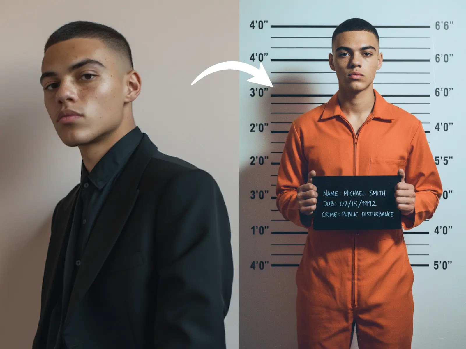 fake mugshots generated for fun