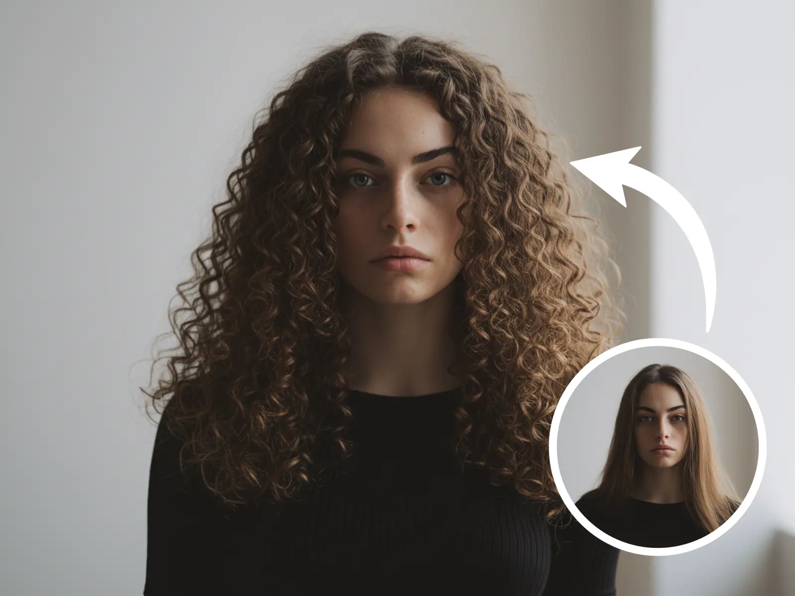 curly hair ai generator