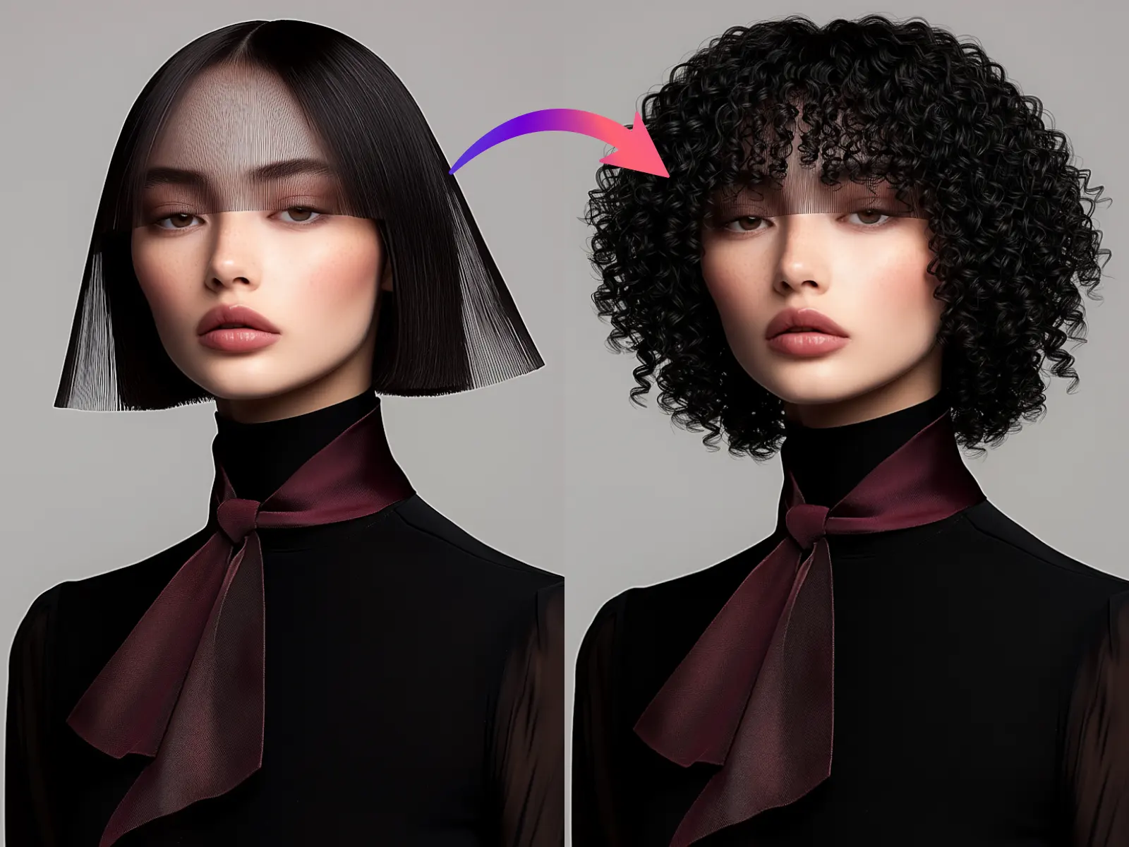 Online interface for hair filter