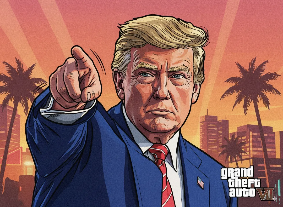 turn trump to GTA style