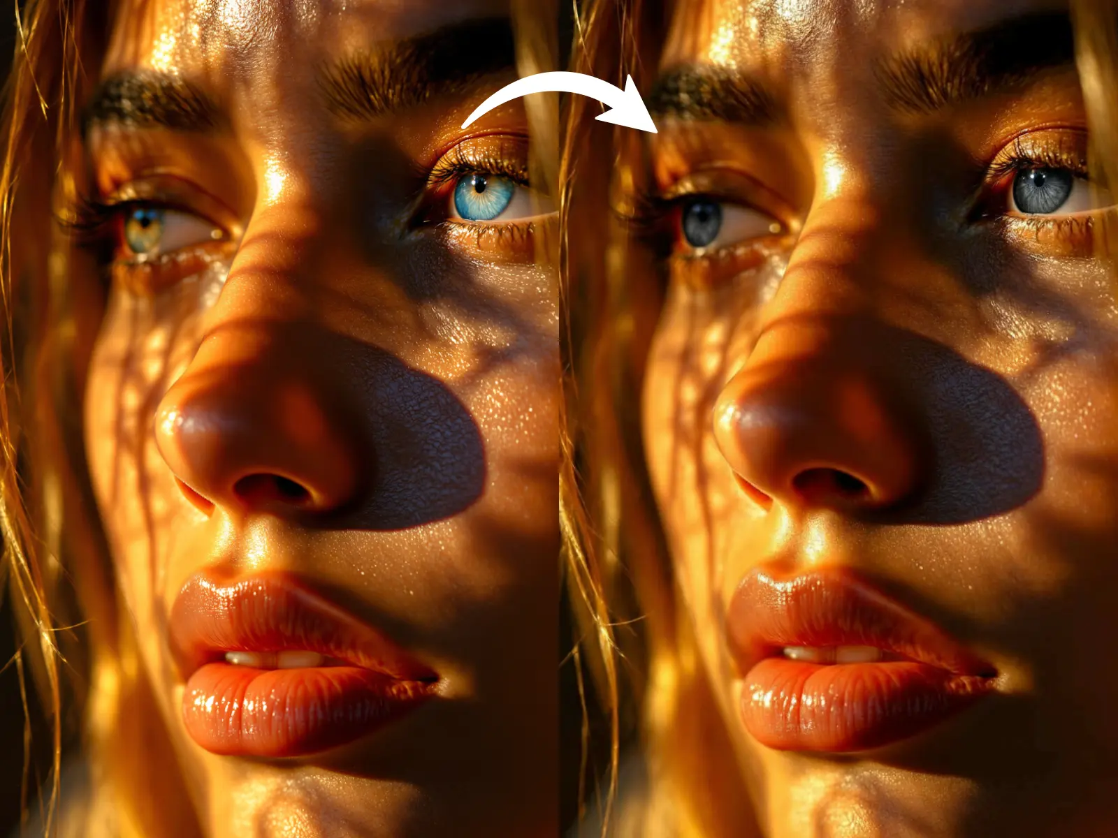 black eye photo filter