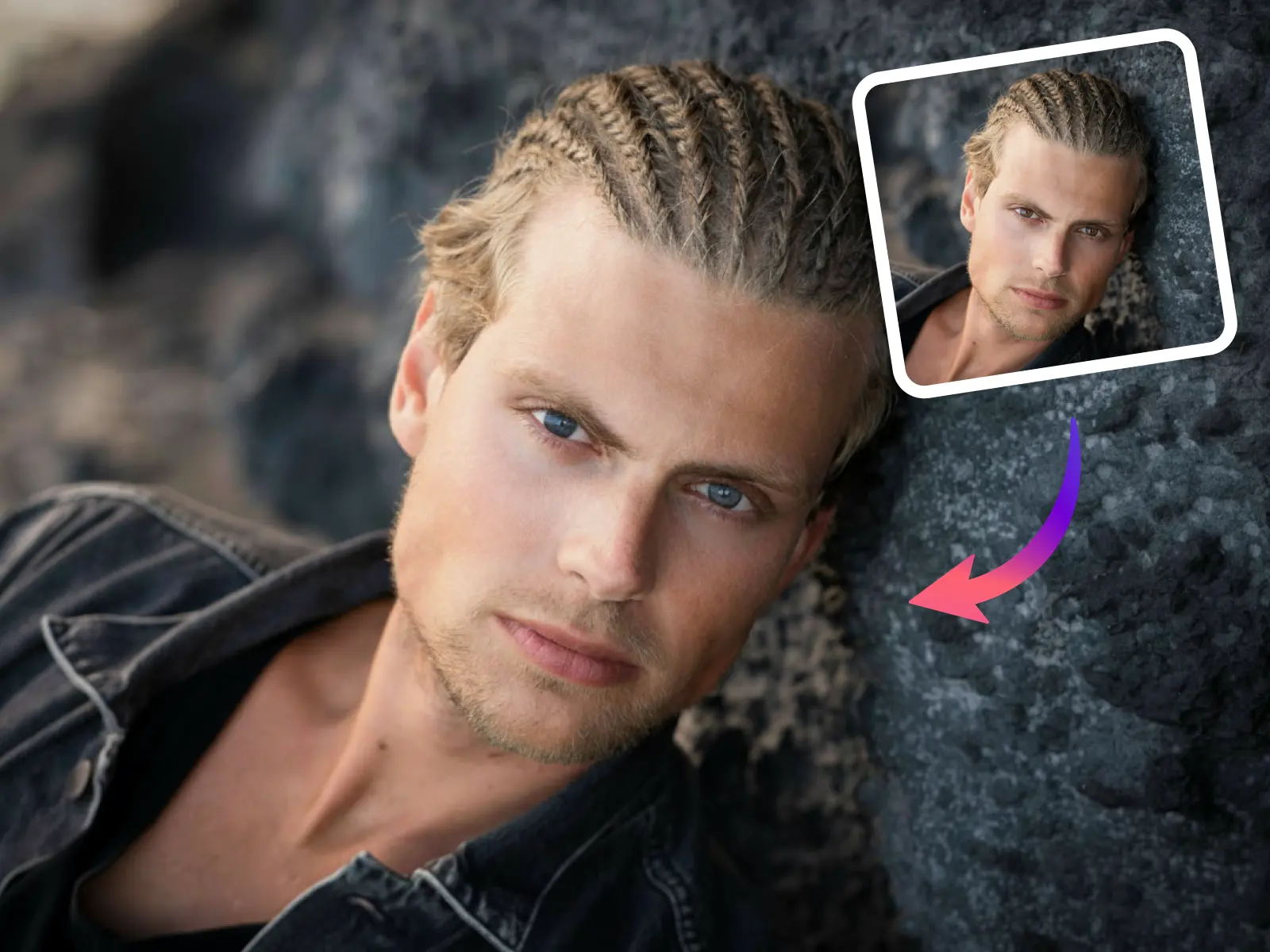 turn your eye into black