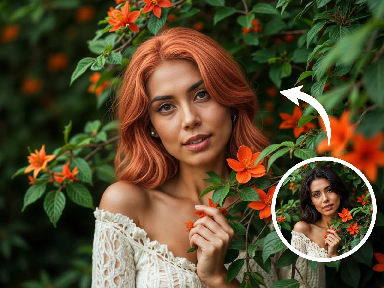 AI Strawberry Blonde Hair Filter