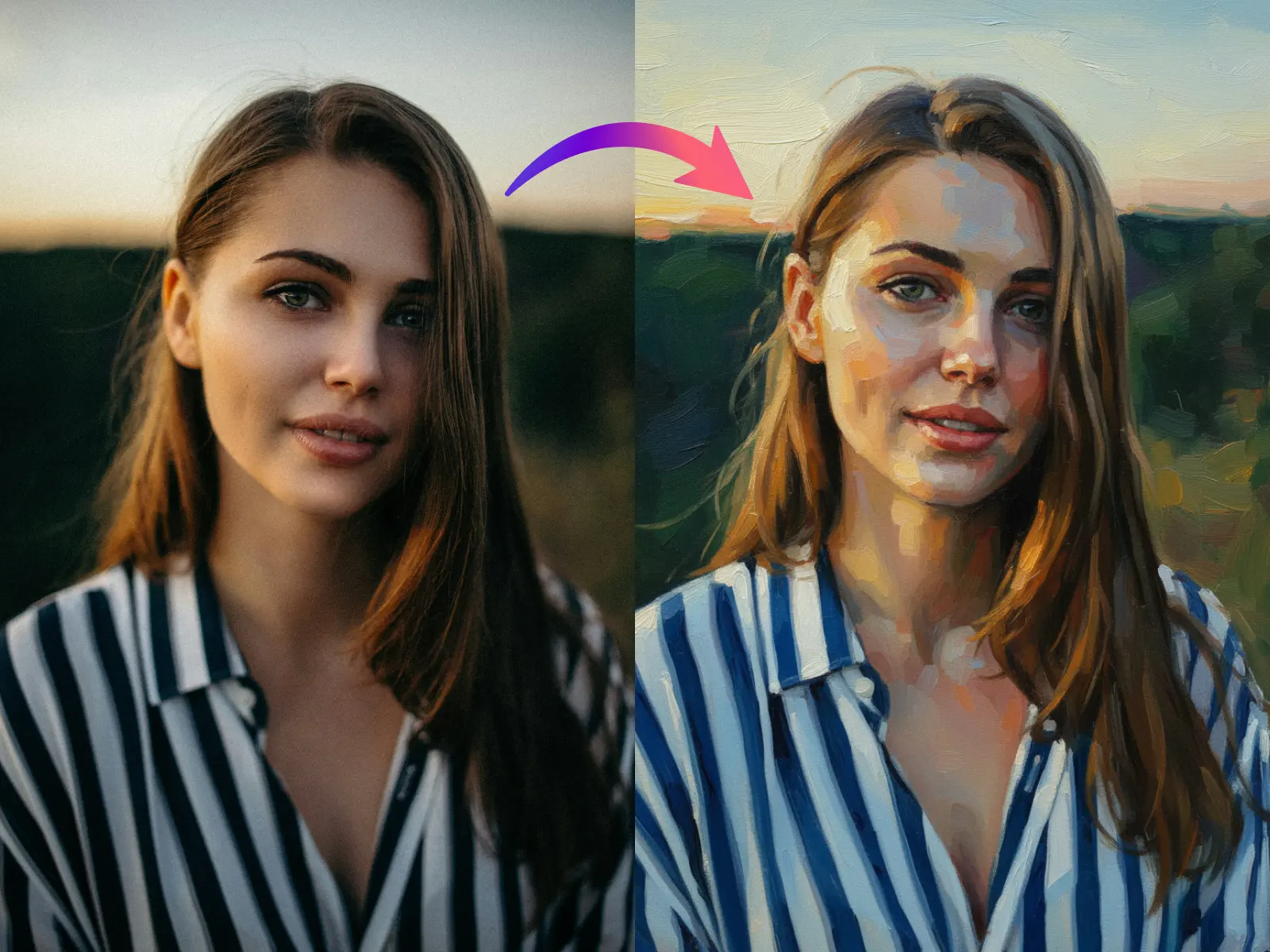 convert a photo to oil painting