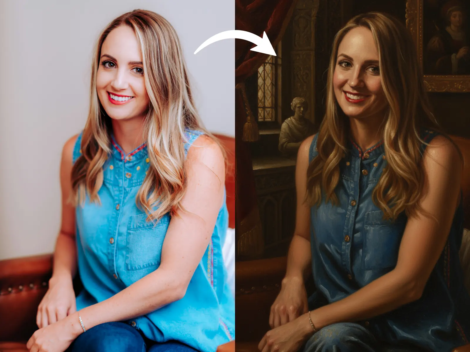 renaissance painting ai filter