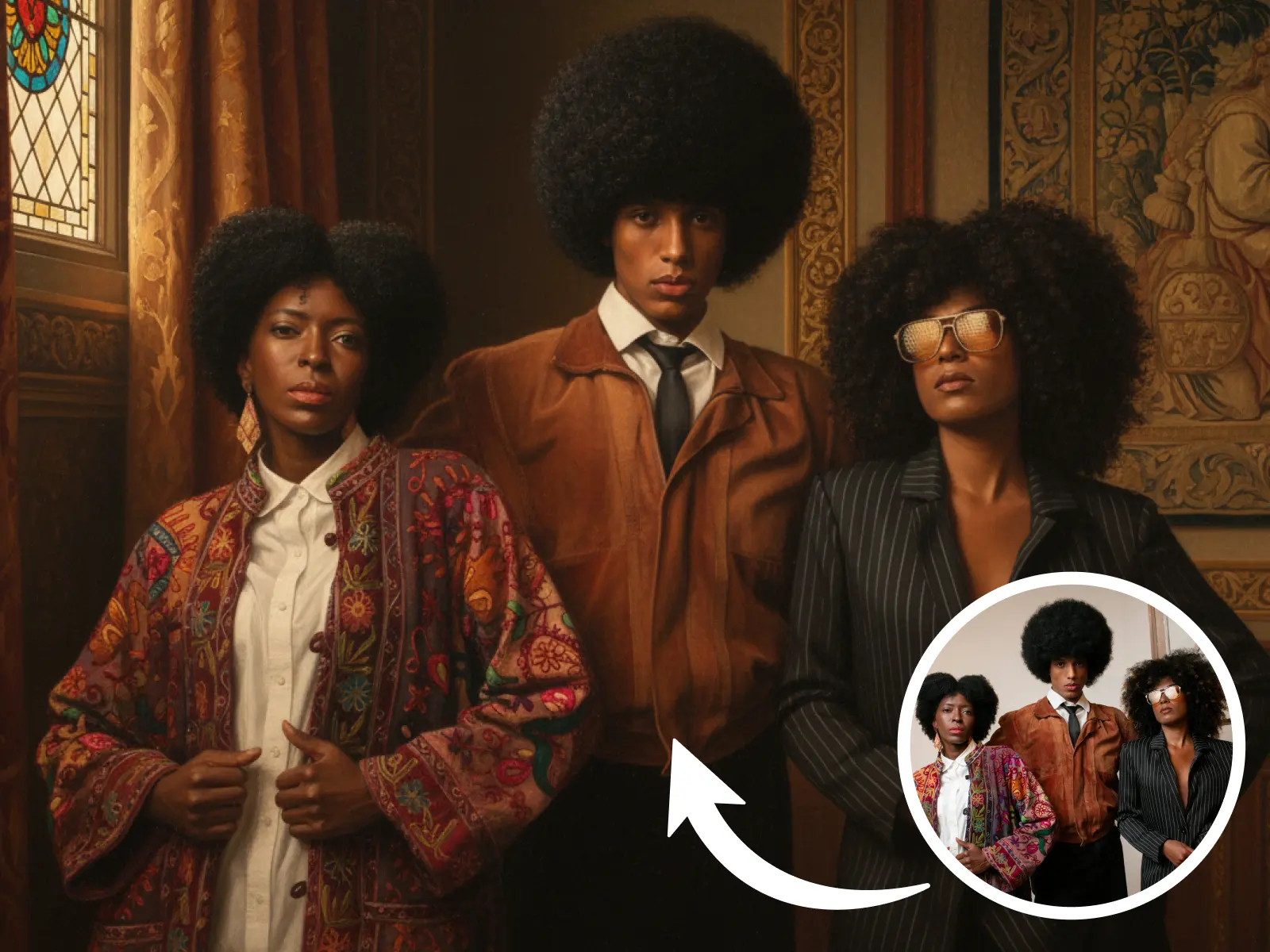 ai renaissance painting from photo