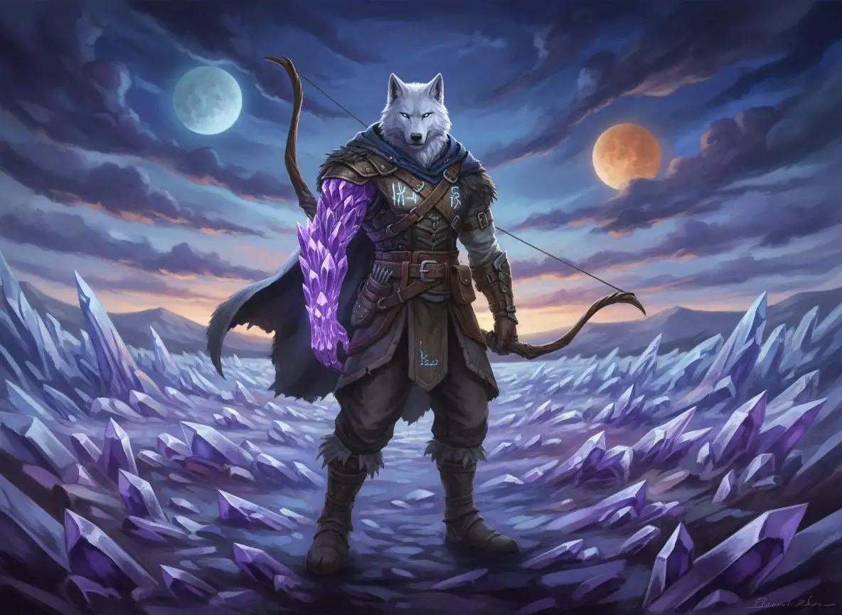 ai generated wolf furry art