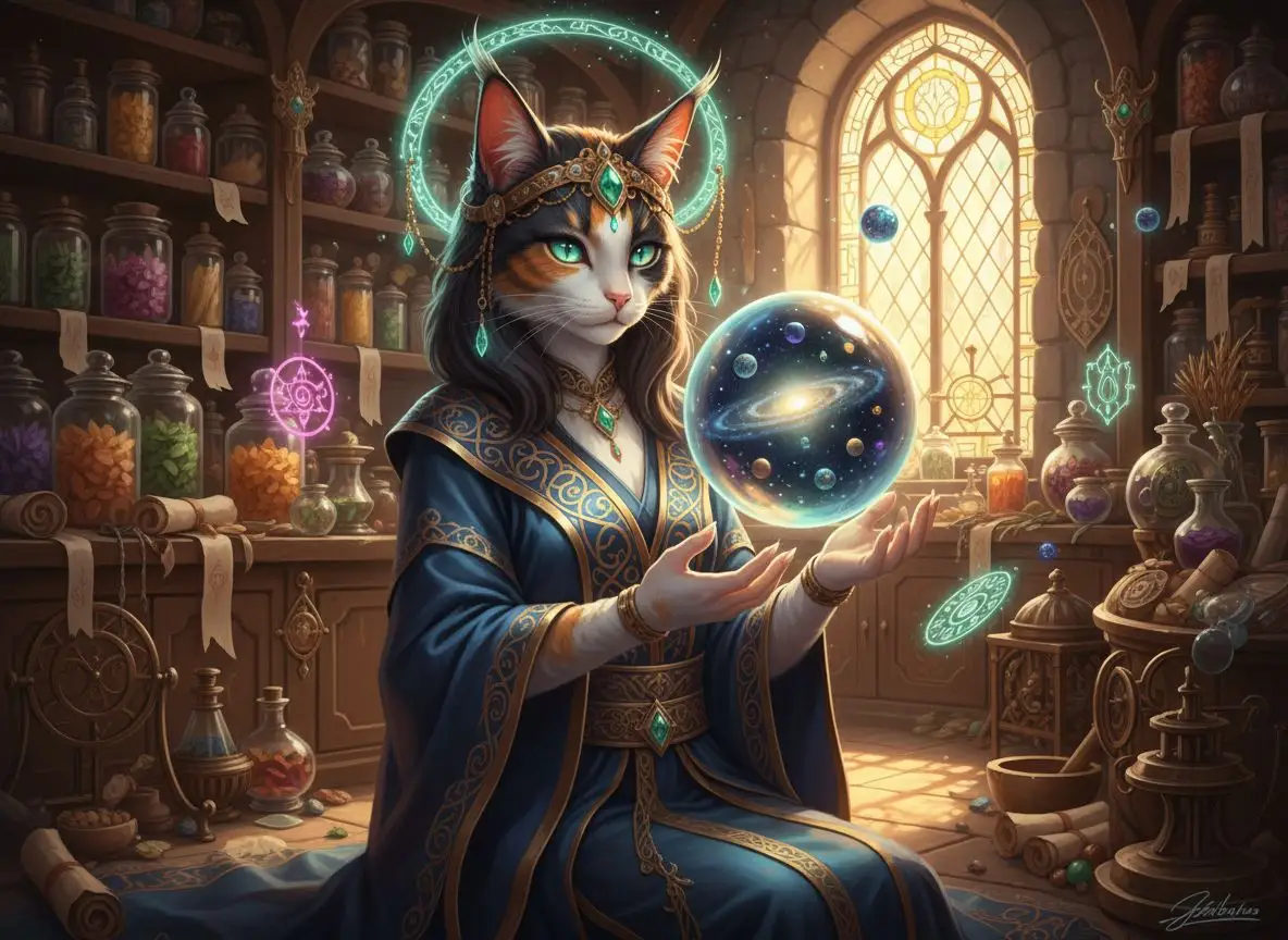  calico cat furry art