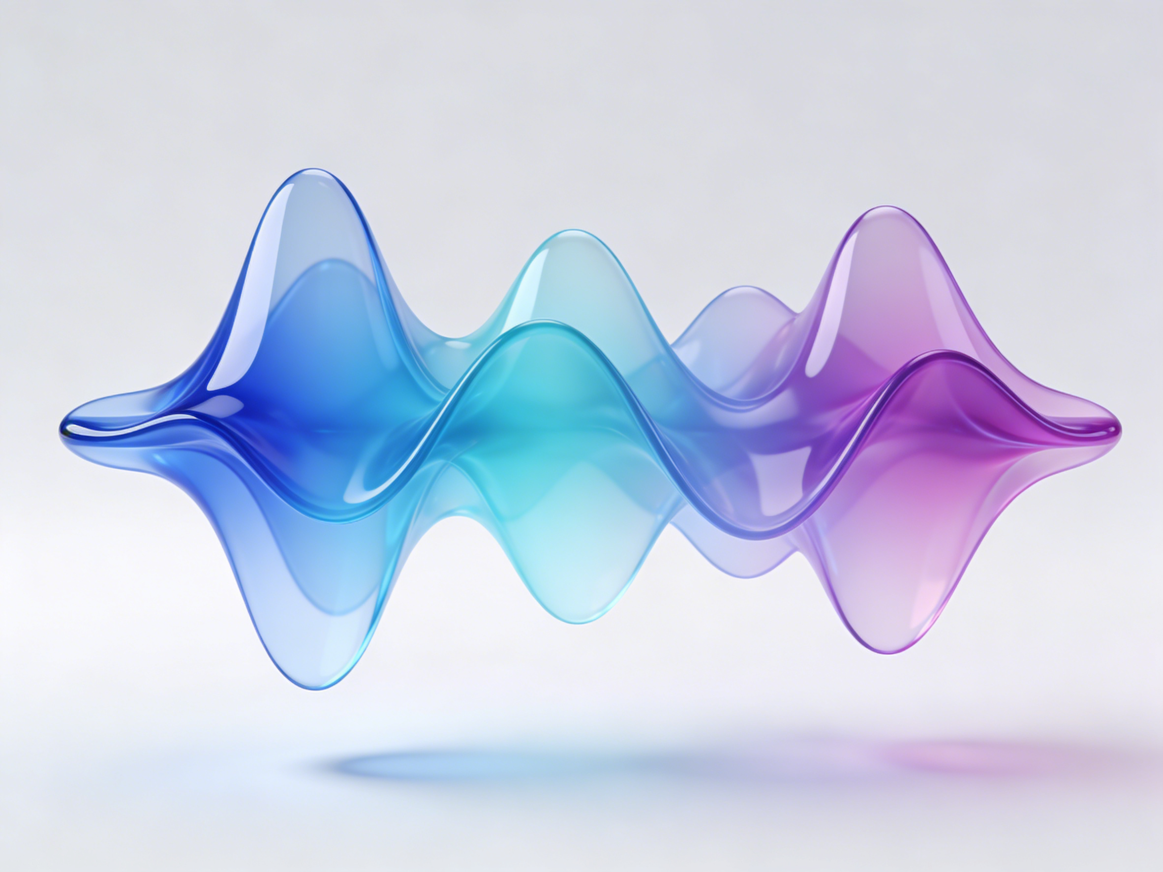 Abstract audio waves visualization