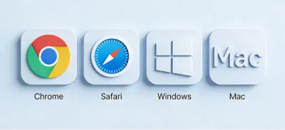 Imagen de estilo de icono visual de dispositivos multiplataforma