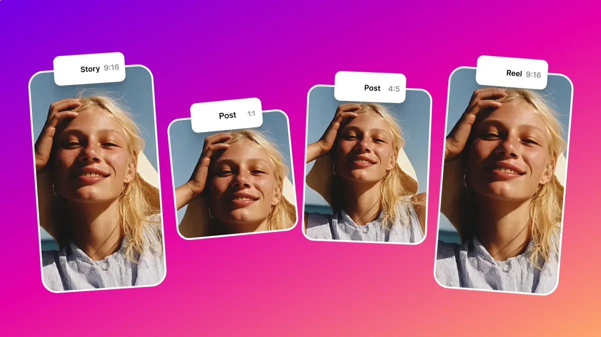 [PHOTO] hero background - Smartphone displaying Instagram Reels interface. Style: Modern, vibrant. Color: warm. Perfect for social media context.