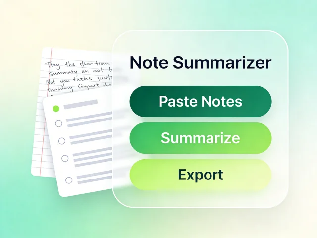 Organized workspace with a notepad