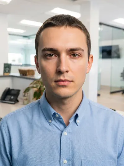 [PHOTO] portrait - Professional AI generated headshot. Style: Studio lighting, sharp. Color: brand.