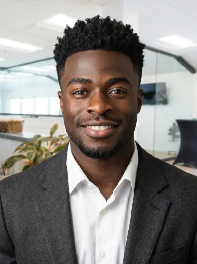 [PHOTO] portrait - Professional AI generated headshot. Style: Studio lighting, sharp. Color: brand.