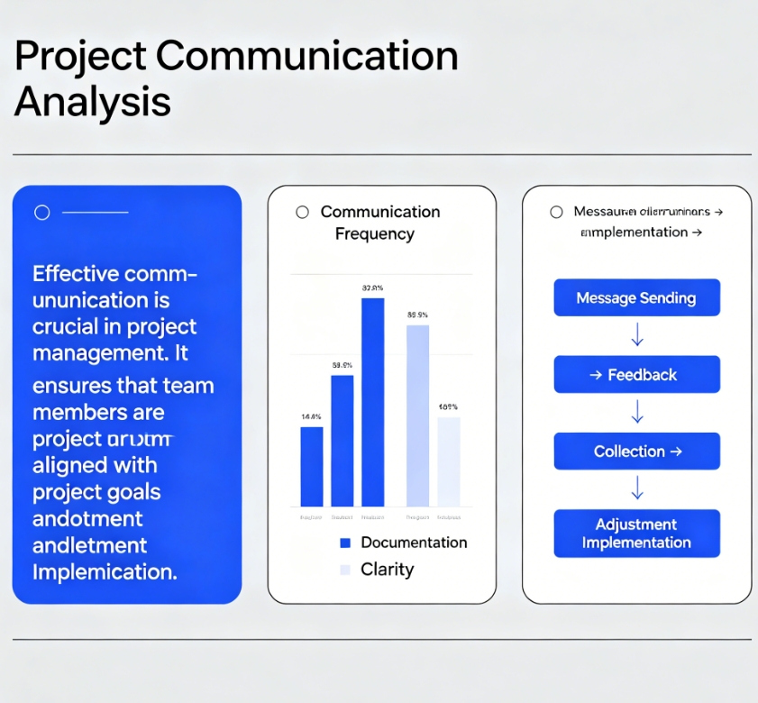 Project communication analysis text to infographic