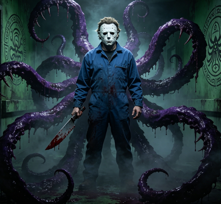 Cthulhu crossover Michael Myers fan art