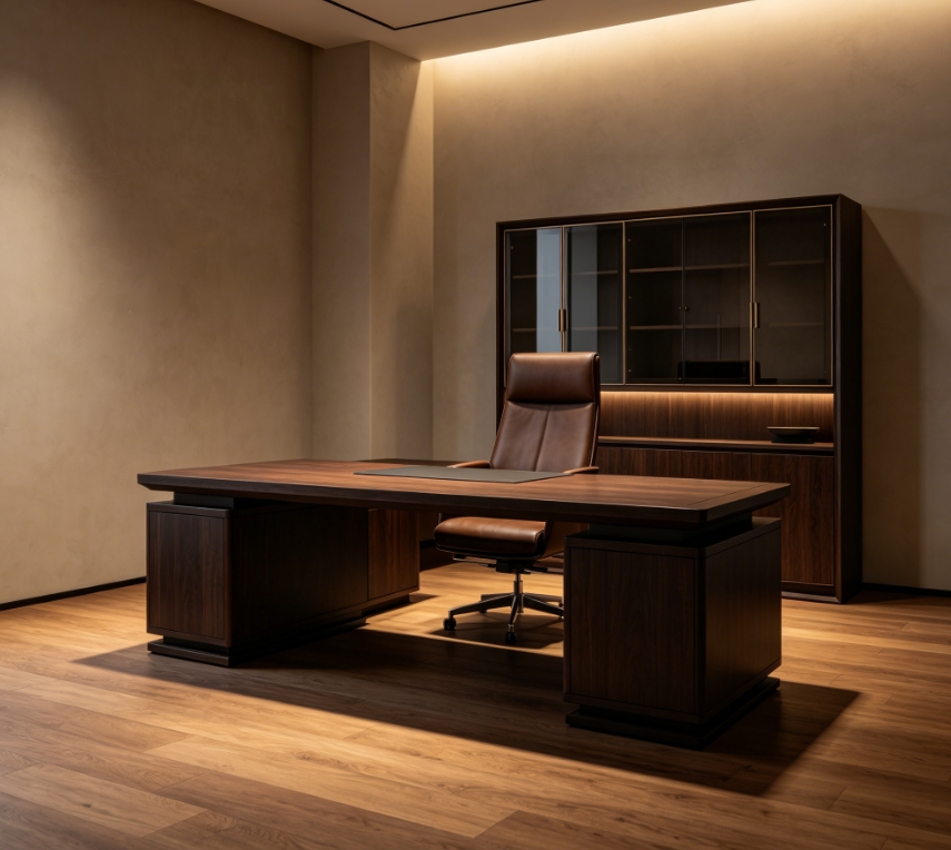 Modern business empty office staging
