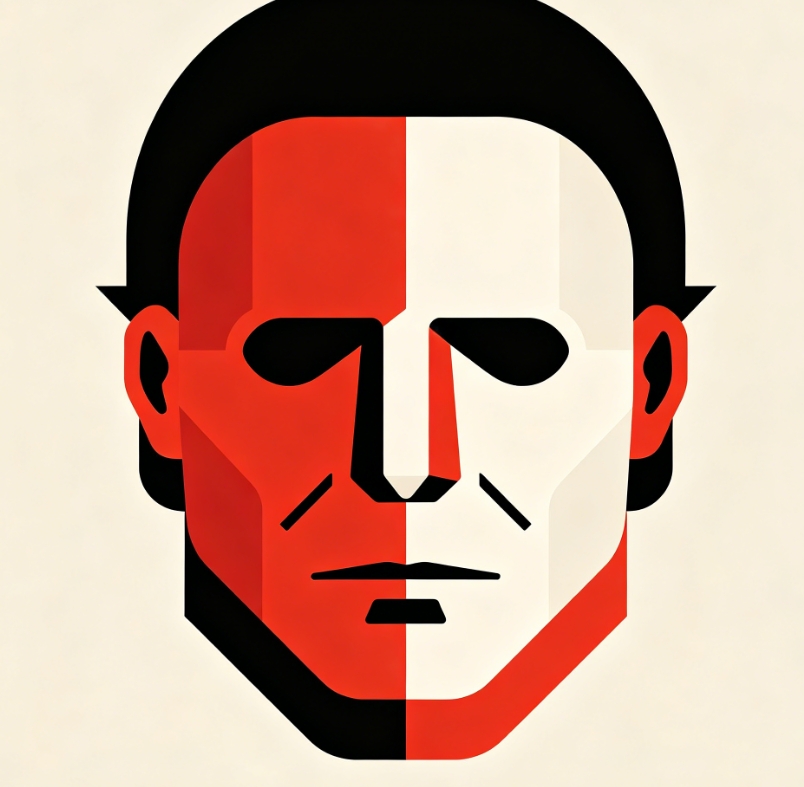 Geometric minimalist Michael Myers icon
