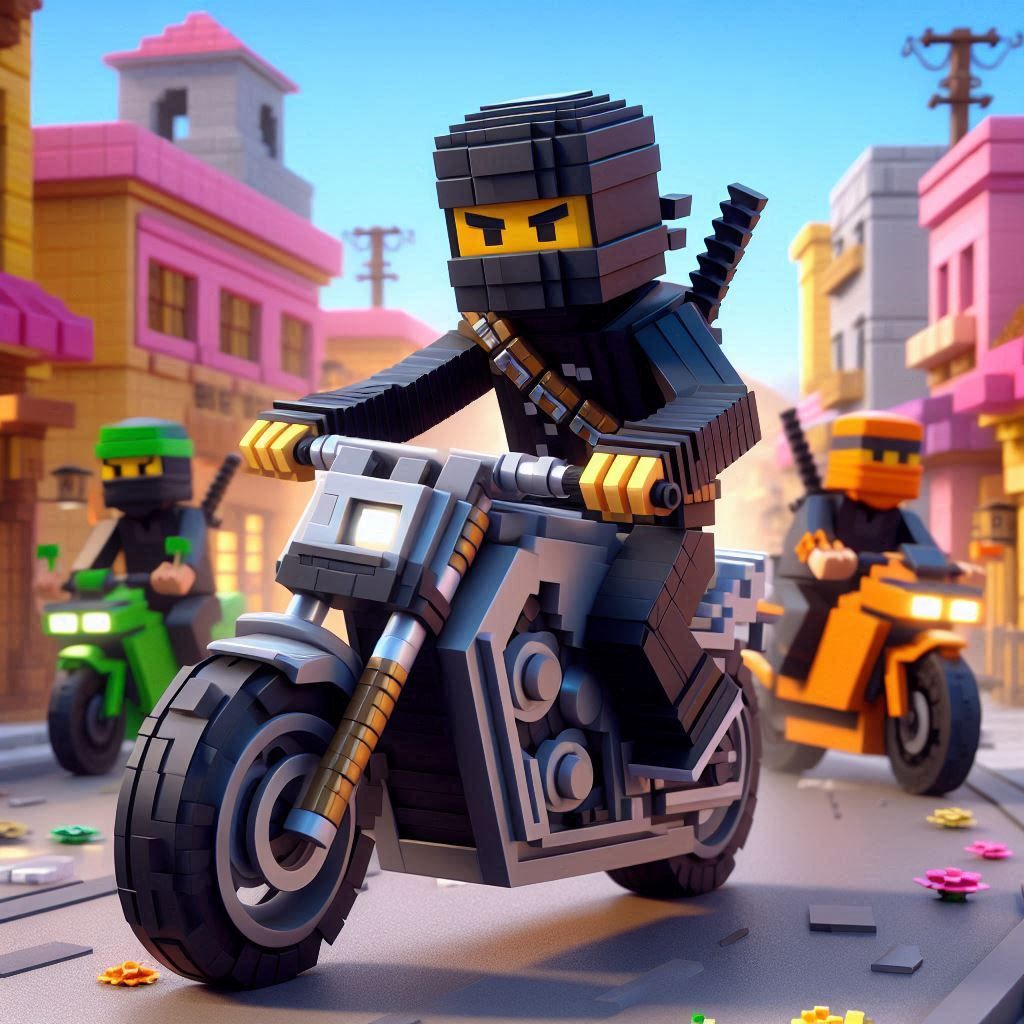 LEGO Ninja Rider Style Minecraft Skin Generator