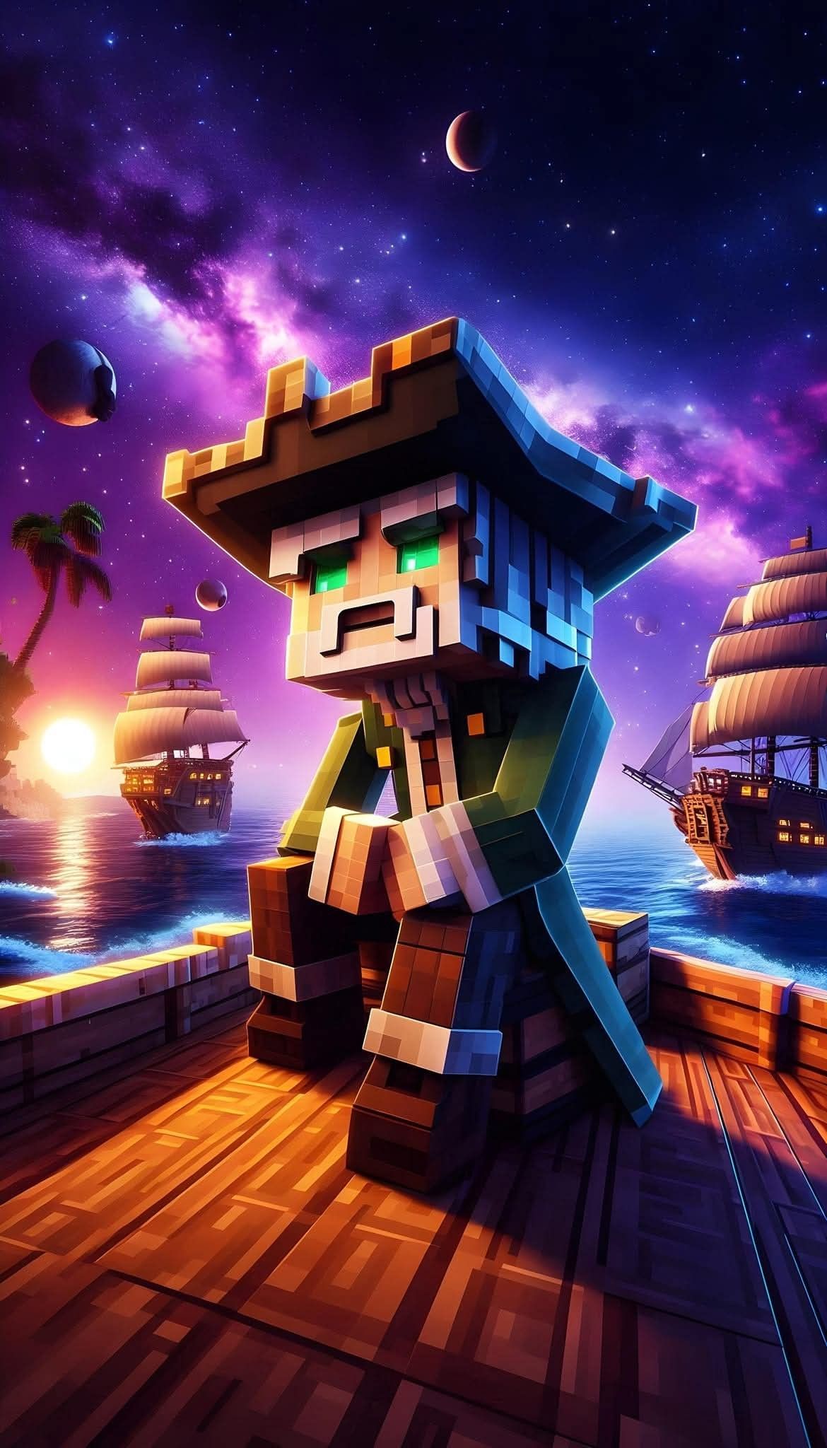 Cosmic Pirate Adventure Style Minecraft Skin Generator