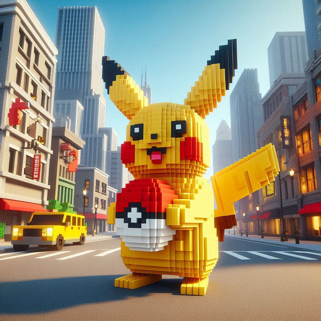 Voxel Pokémon City Style Minecraft Skin Generator