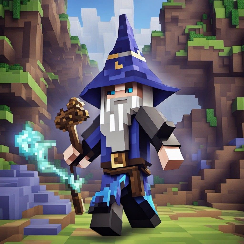 Fantasy Wizard Adventure Style Minecraft Skin Generator