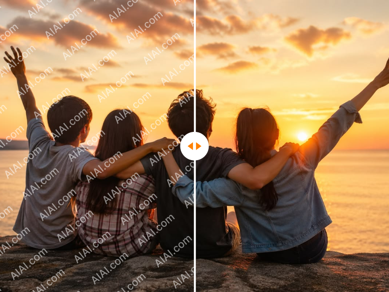 Cleanup pictures before after demo - remove object from photo