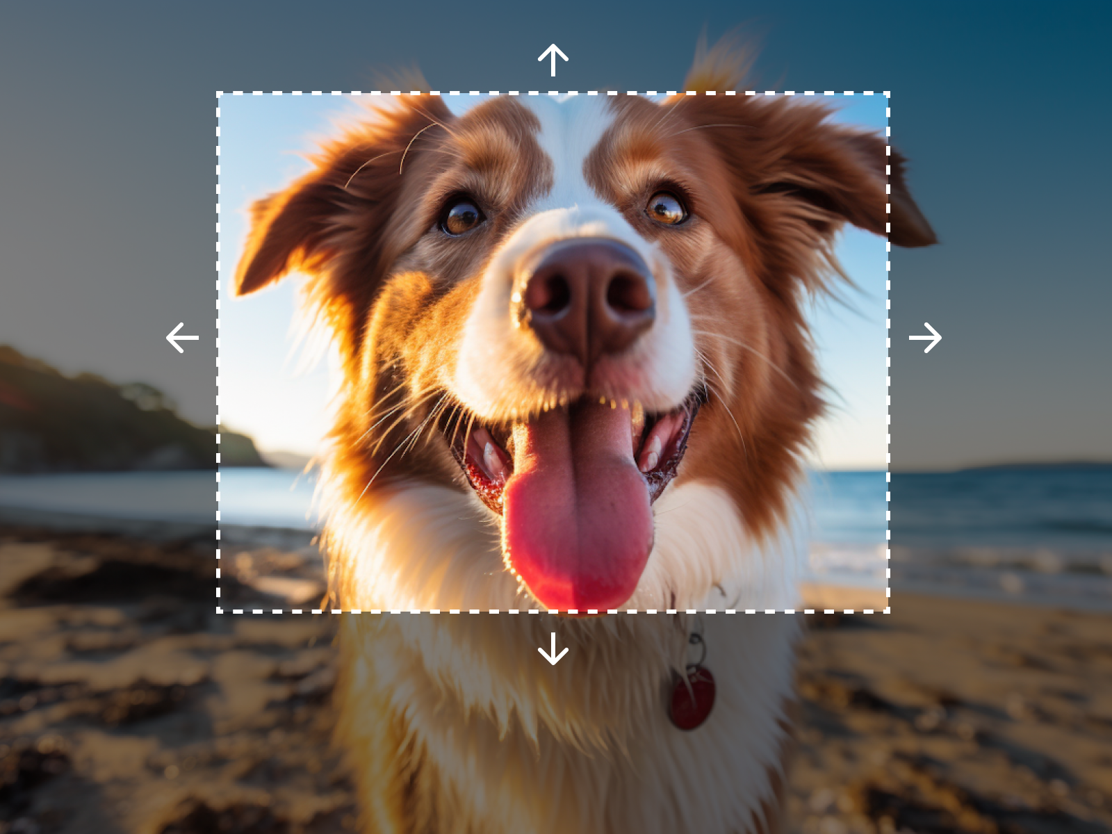 Smart image background extender reconstructing backgrounds