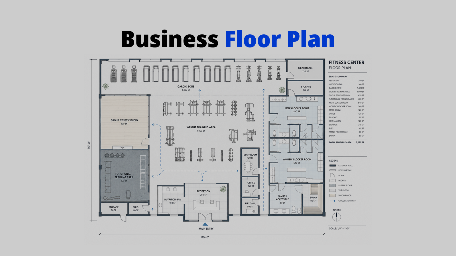AI-generated effect of Business Floor Plan