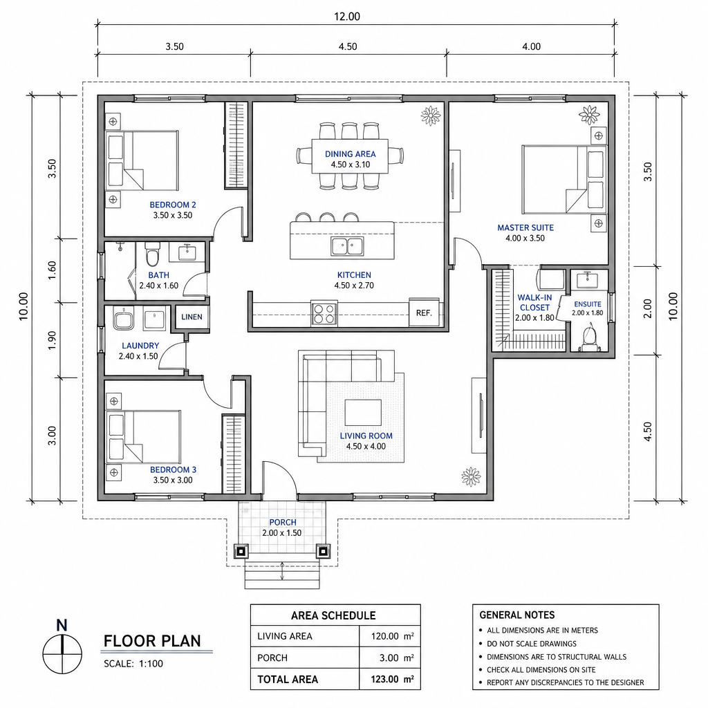 House Floor Plan CAD drawing