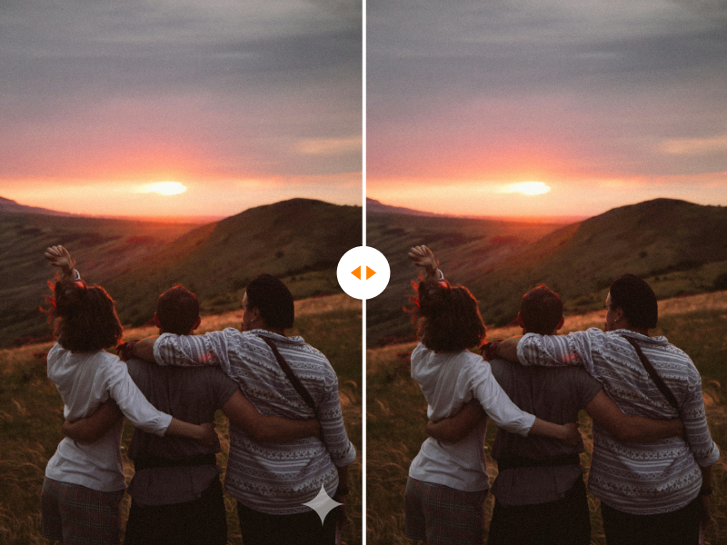 Nano Banana Pro watermark remover tool showing before and after photo comparison