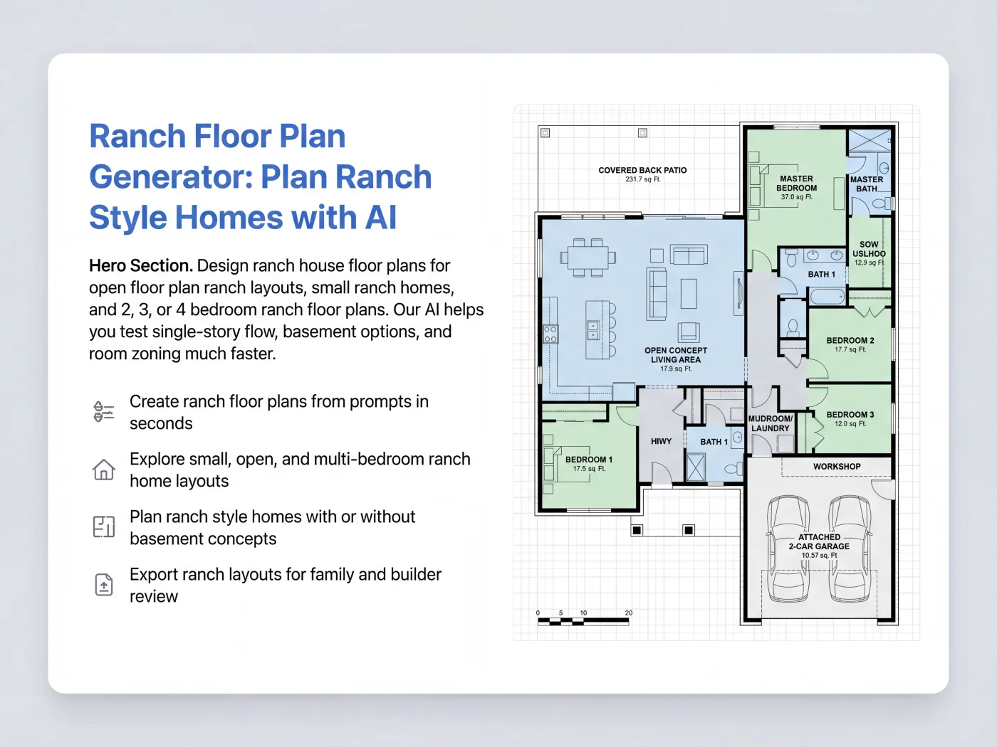 Ranch floor plan inspiration