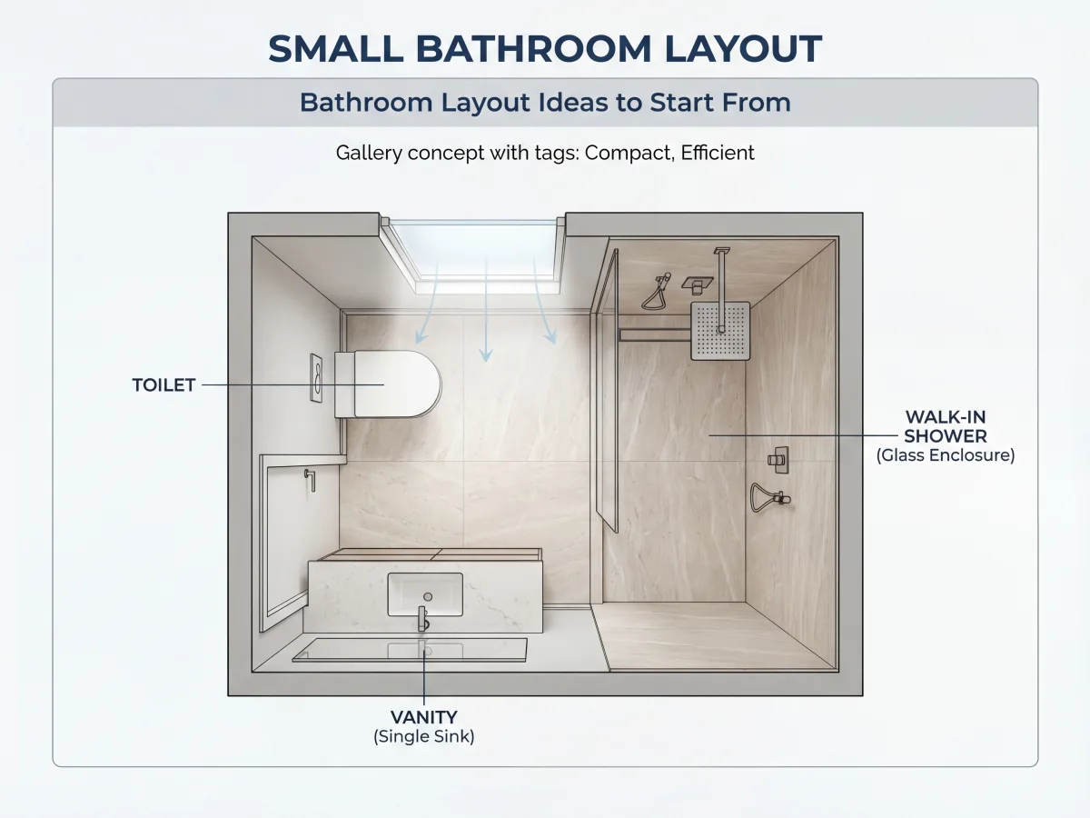 Baño estilo spa con una composición clara de accesorios y luz natural brillante