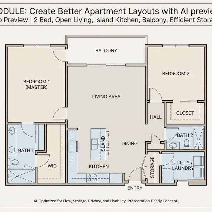 Apartment layout visualization