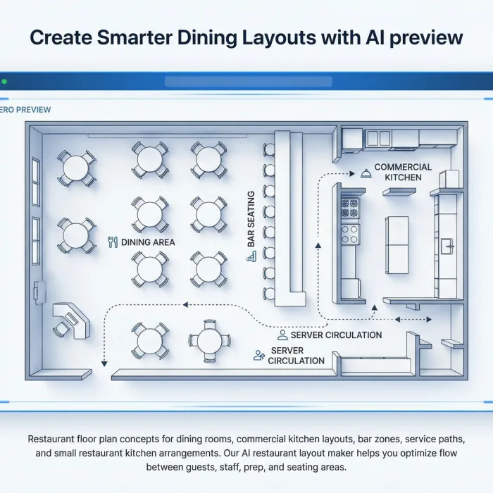 Restaurant layout visualization