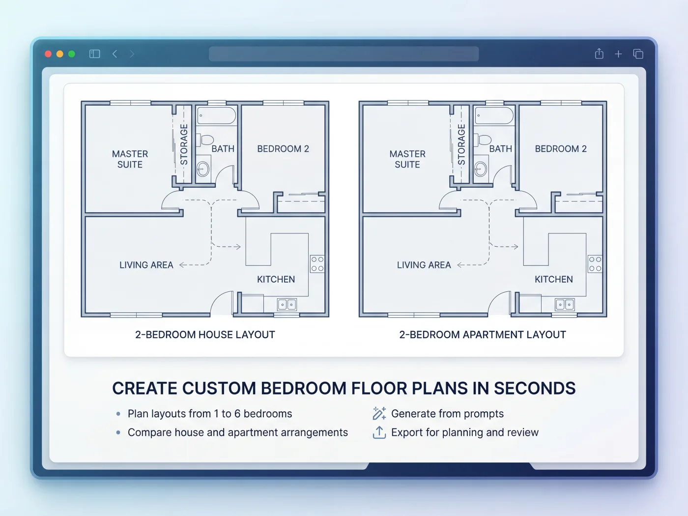 Bedroom floor plan design inspiration