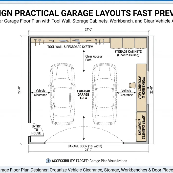Garage plan visualization
