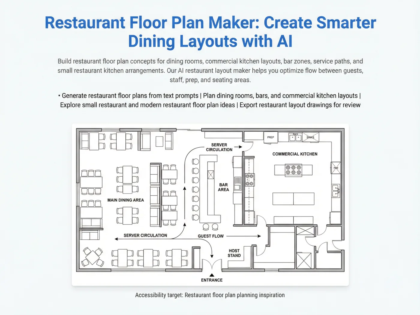 Restaurant floor plan planning inspiration