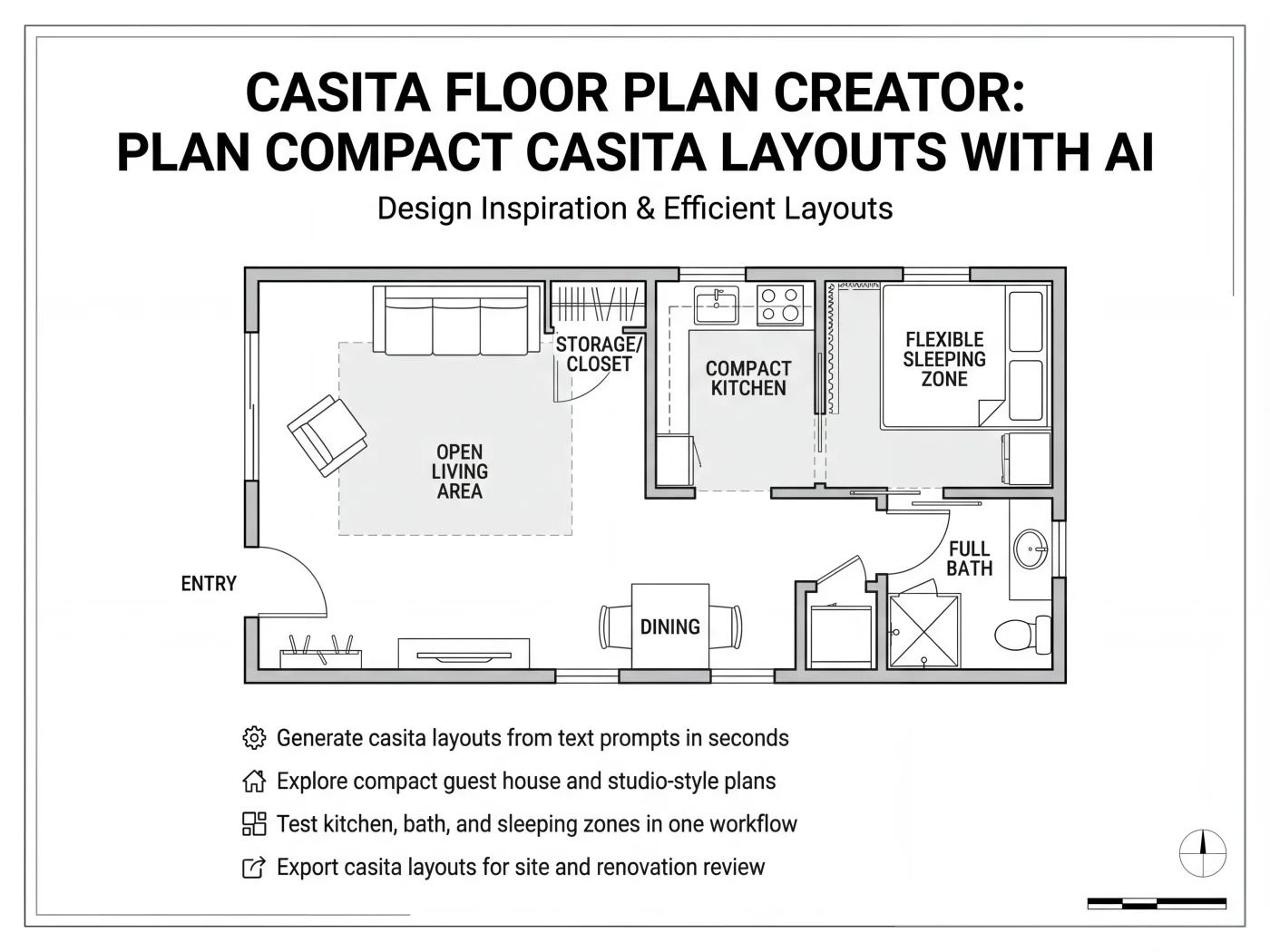 Casita floor plan design inspiration